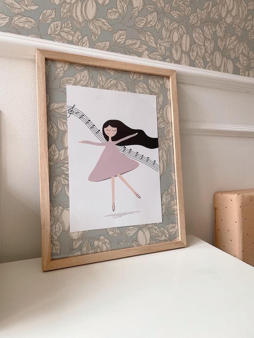 Ballerina Nina Art Print by Jollie Bluebear