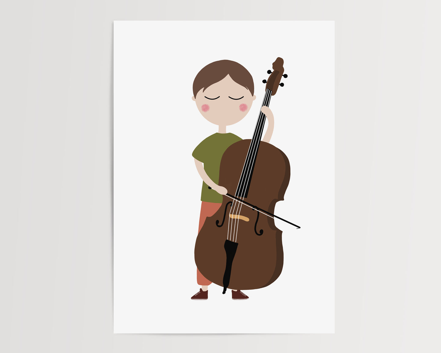 Double Bass Music poster by Jollie Bluebear