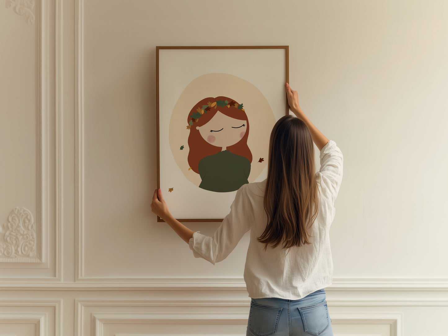 Autumn Girl Art Print