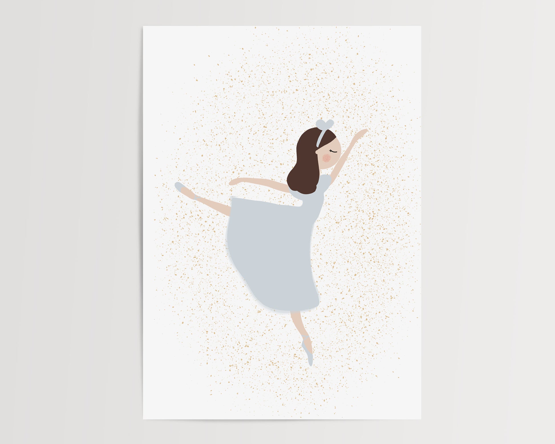 Ballerina Clara From The  Nutcracker Illustration by Jollie Bluebear