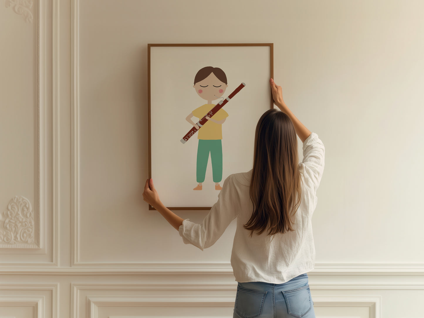 Bassoon Player Boy Art Print