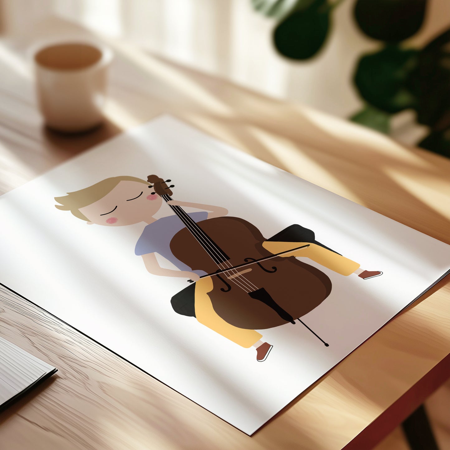 Cello Player Boy Art Print