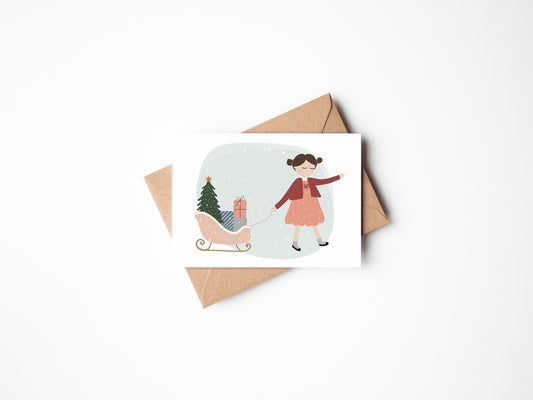 Christmas Presnets Greeting Card by Jollie Bluebear