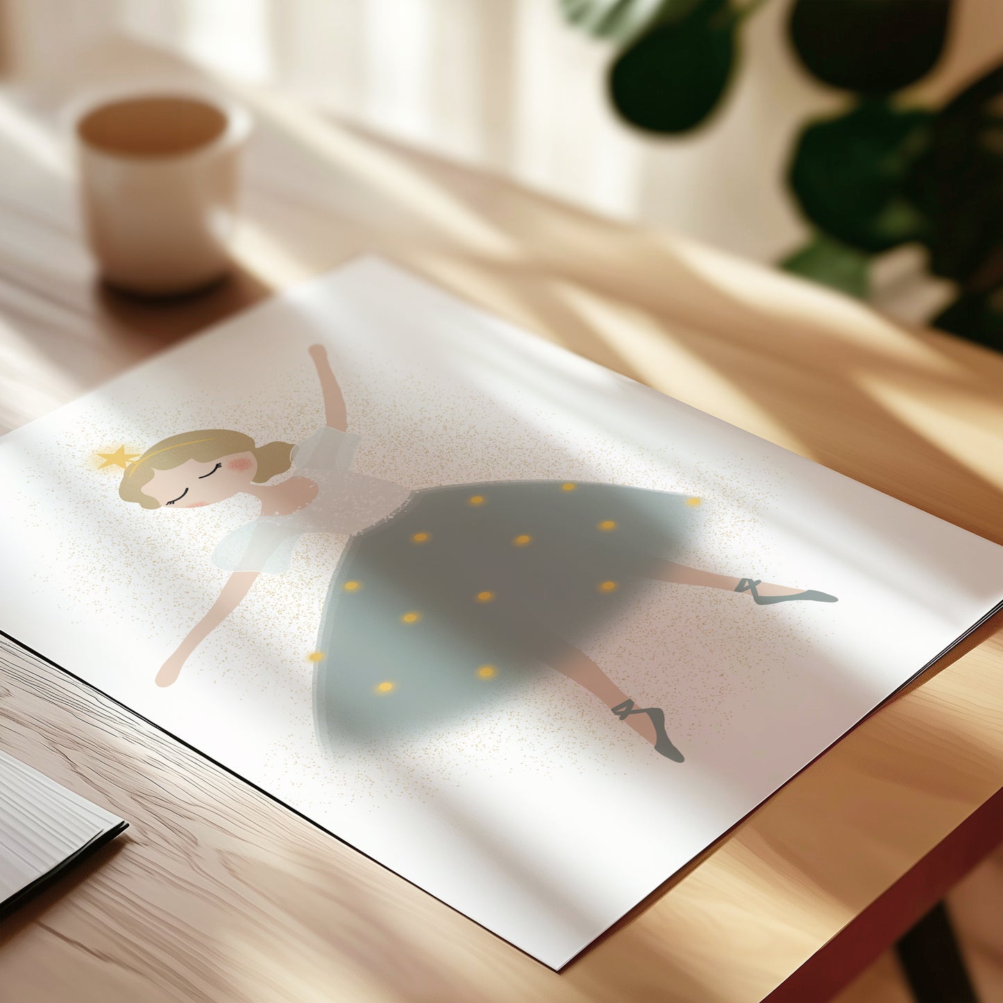 Christmas Ballerina Art Print