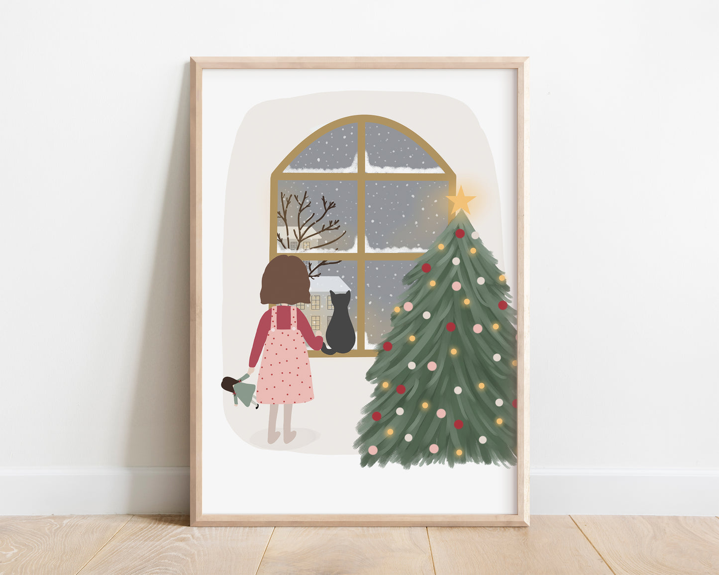 First Snow Illustration by Jollie Bluebear