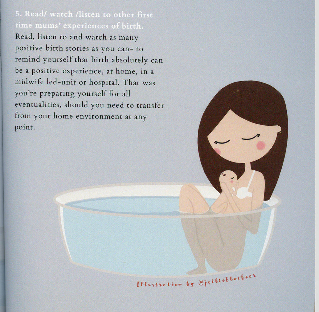 Homebirth illustration by Jollie Bluebear for Motherzing Magazine