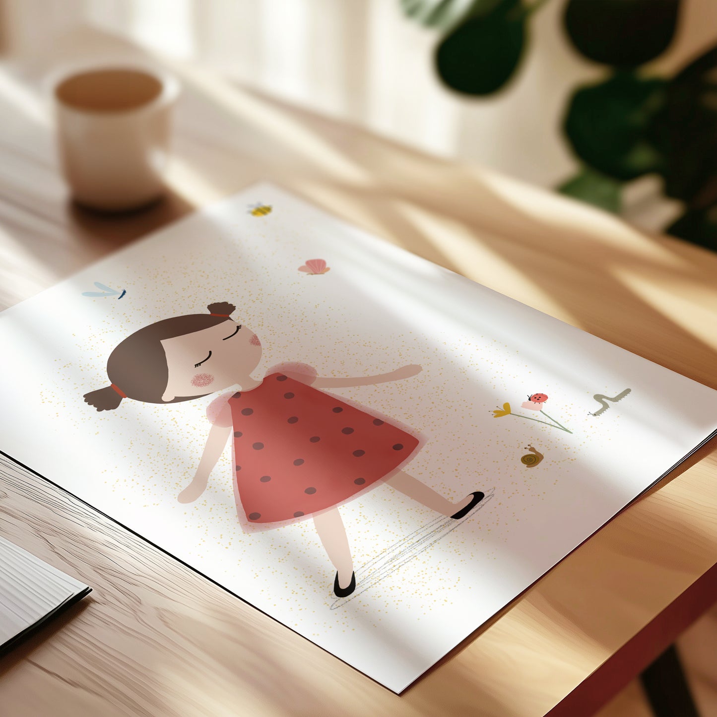 Ladybug Girl Art Print