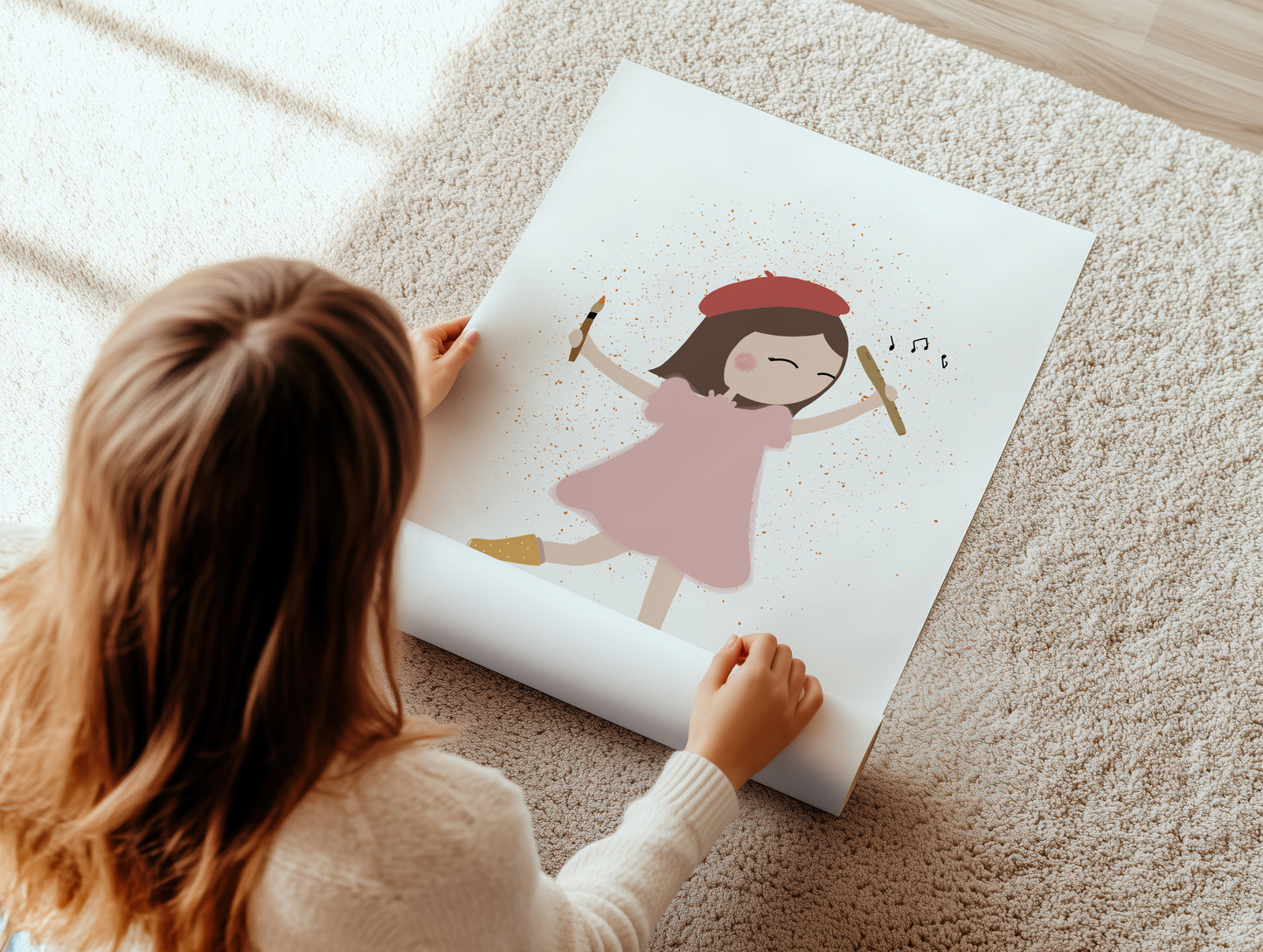 Little Artist Art Print