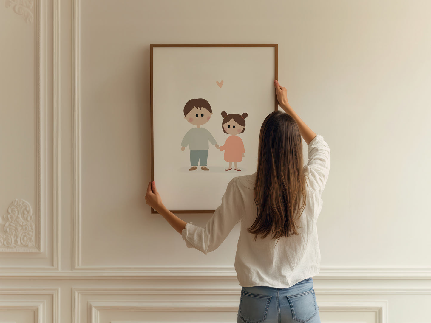 Little Brother And Sister Art Print