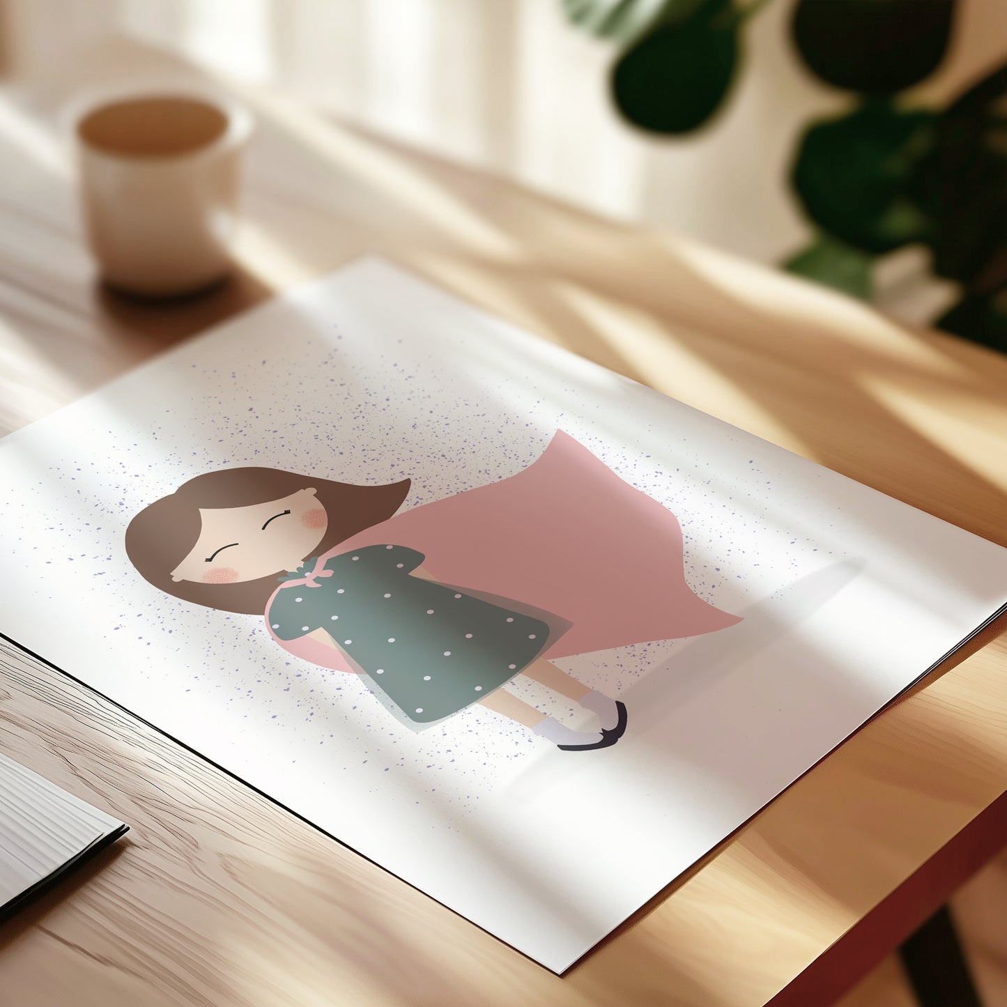 Little Girl Superhero Art Print