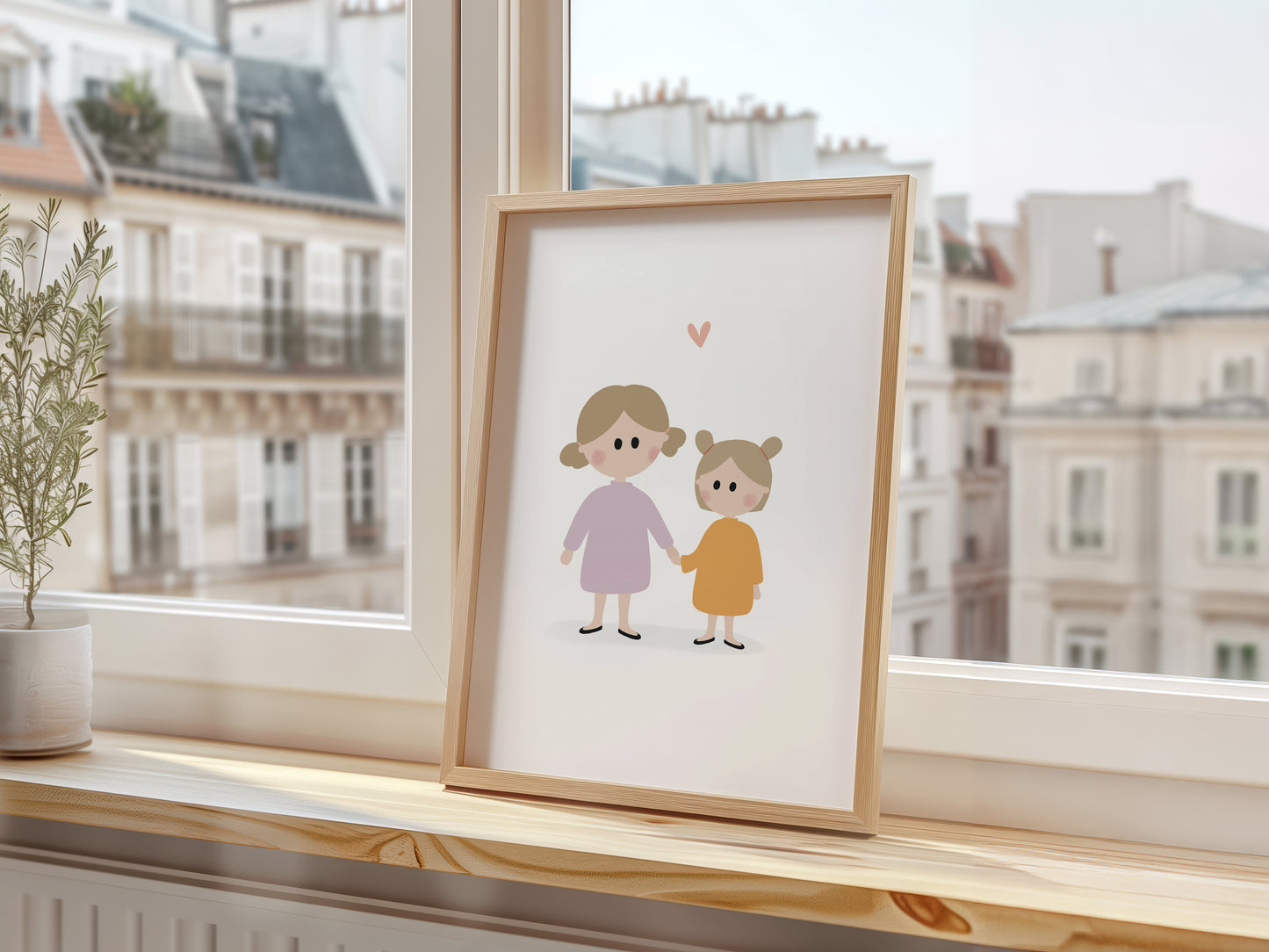 Little Sisters Art Print