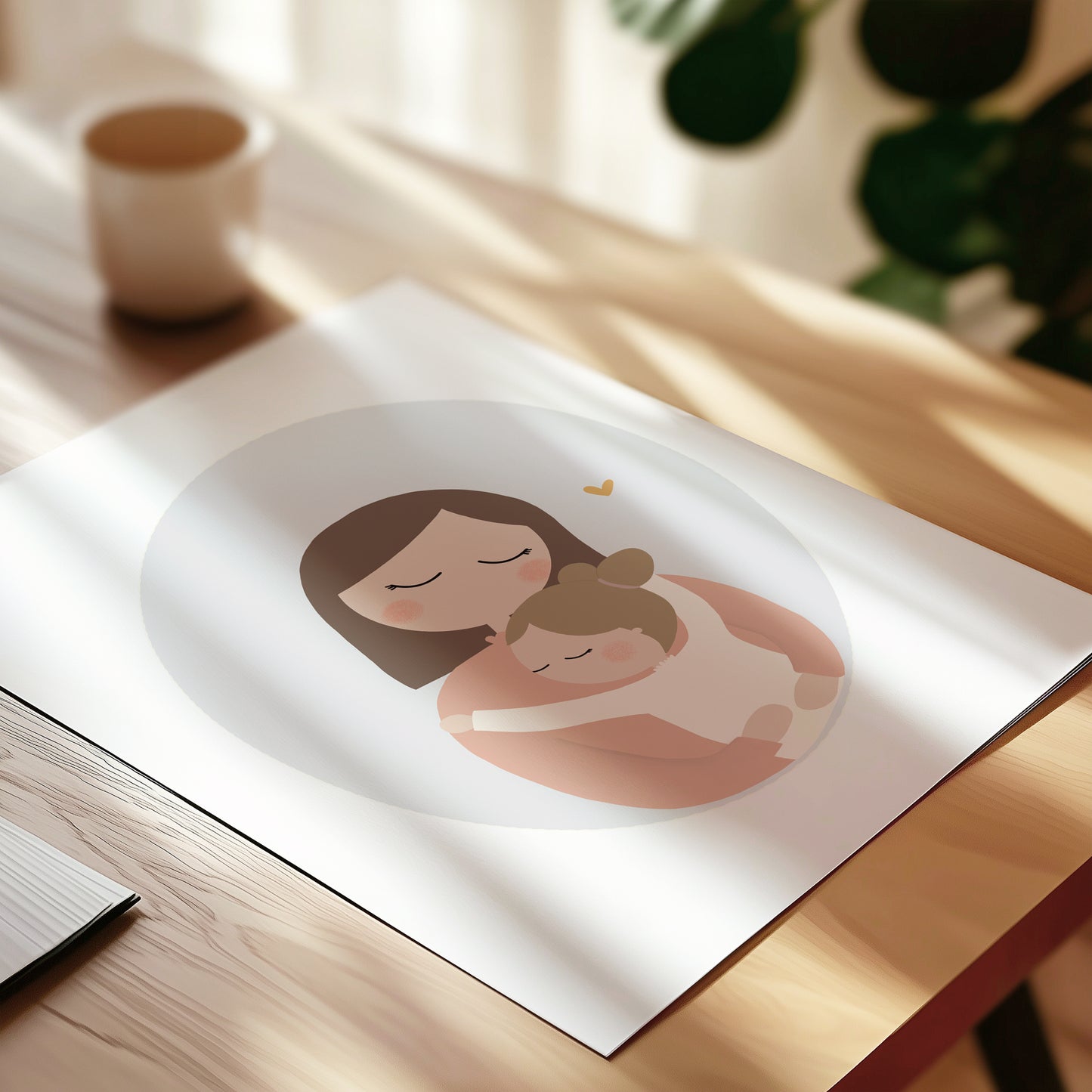 Mom And Daughter Art Print