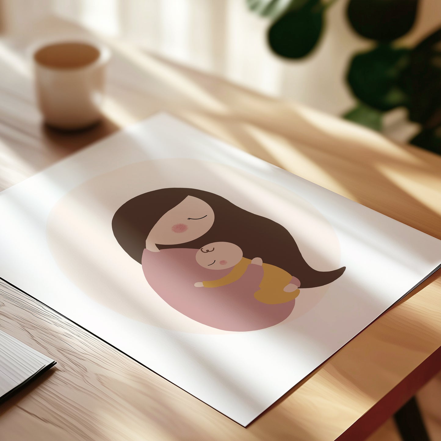 Mother Holding Baby Art Print