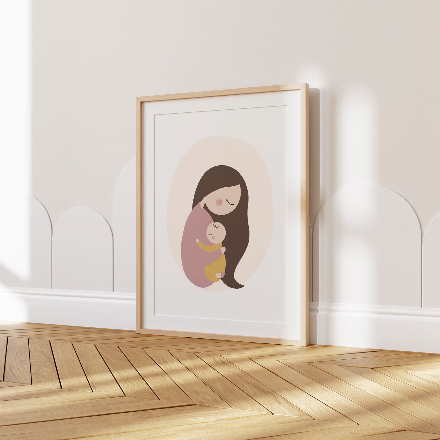 Mother Holding Baby Art Print