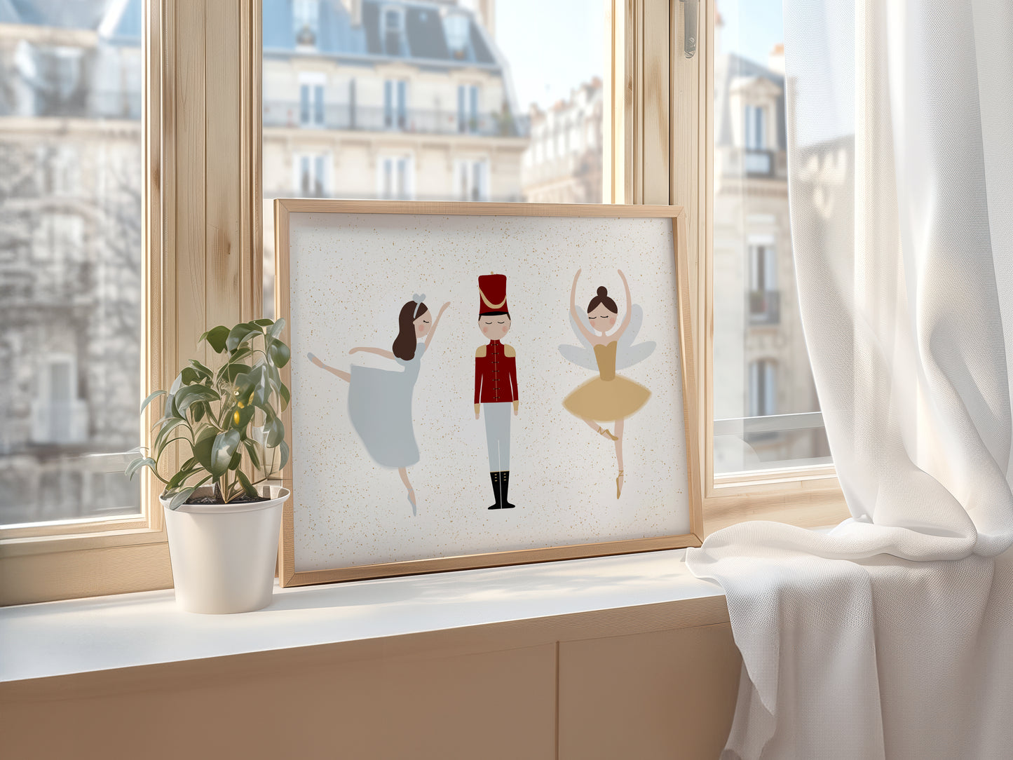 Nutcracker Christmas Art Print