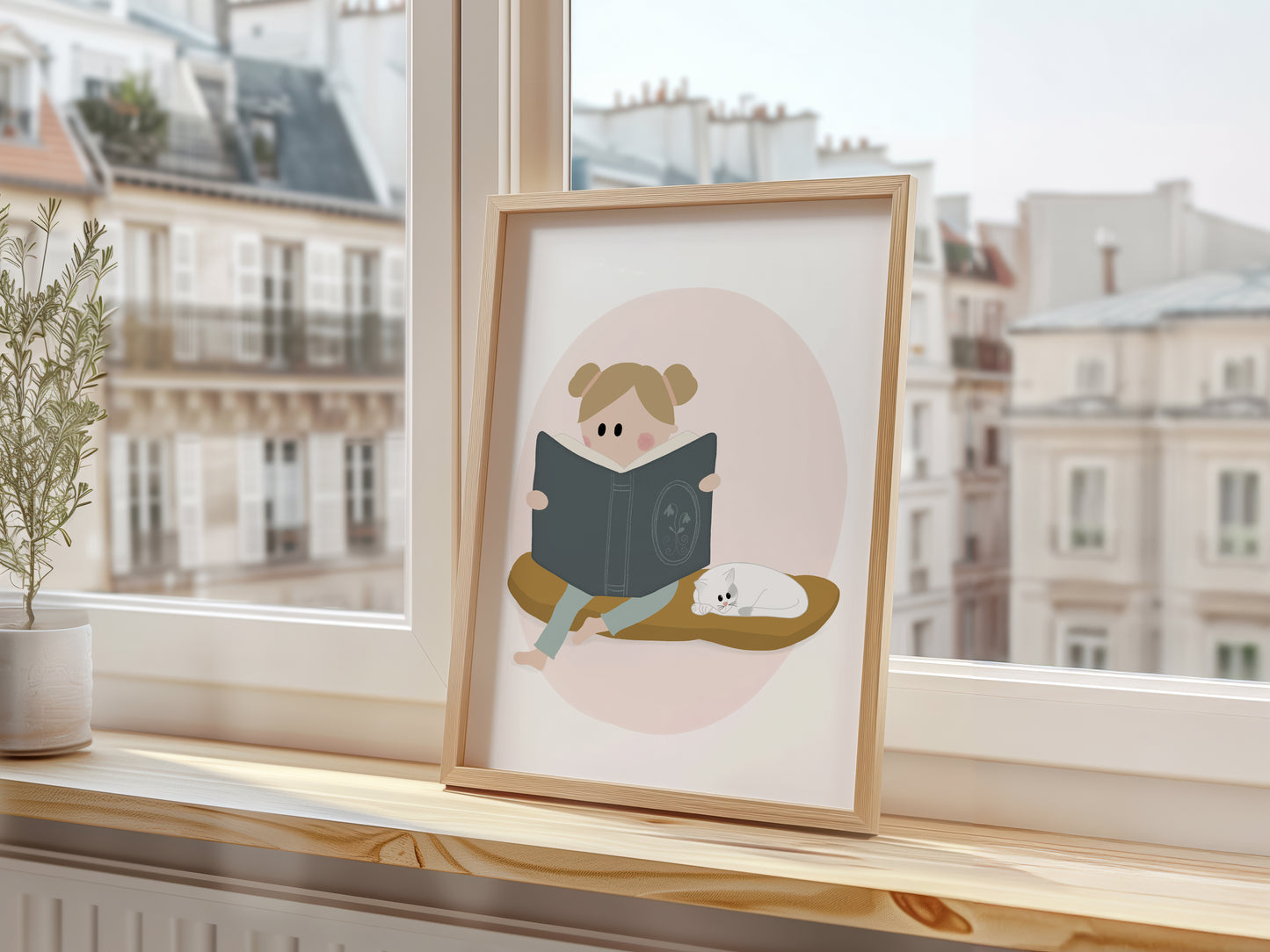 Little Reader Art Print