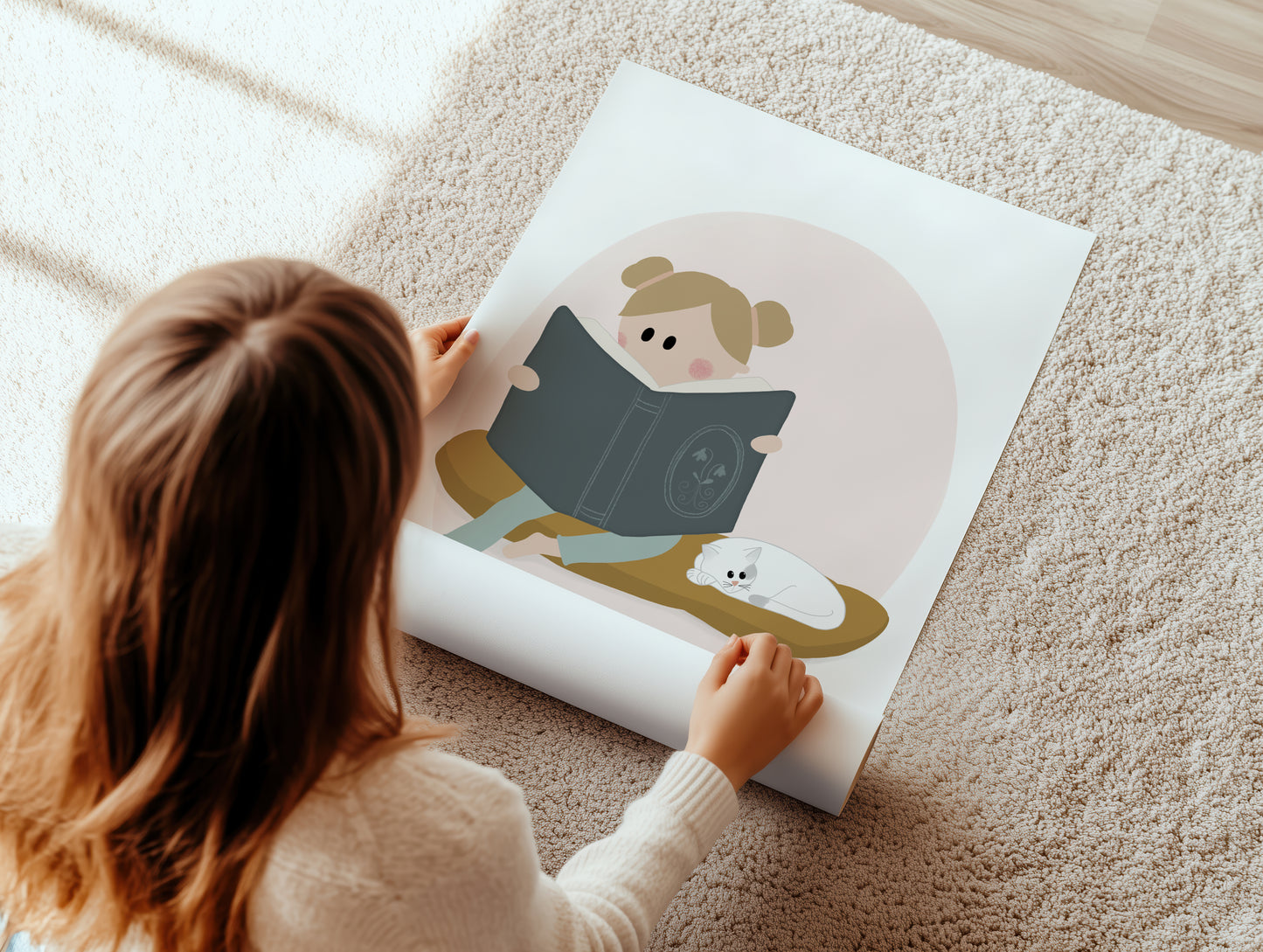 Little Reader Art Print