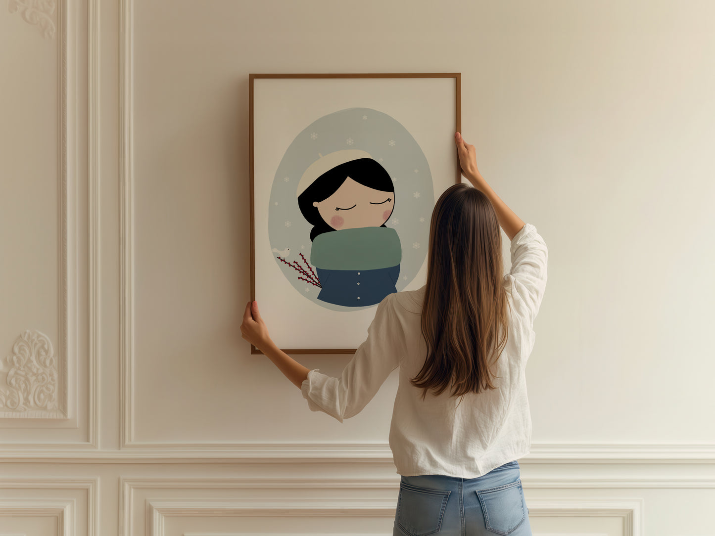 Winter Girl Art Print