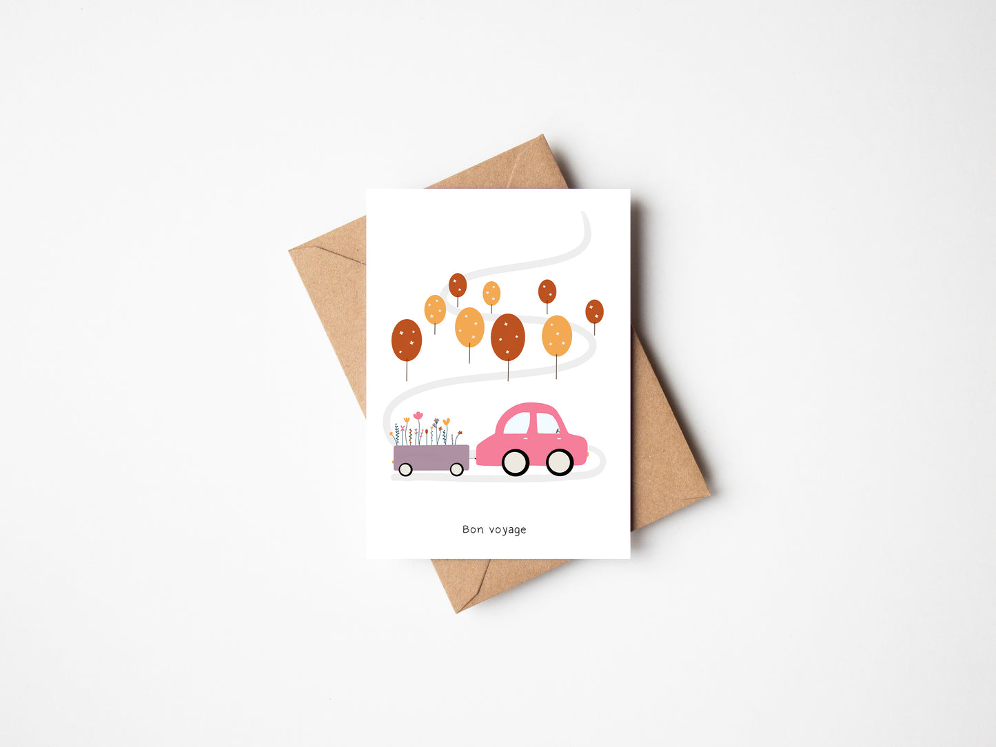 Farewell Bon Voyage Greeting Card by Jollie Bluebear