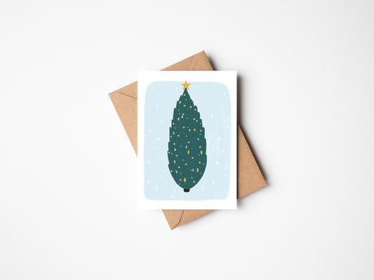 Christmas Tree Card by Jollie Bluebear