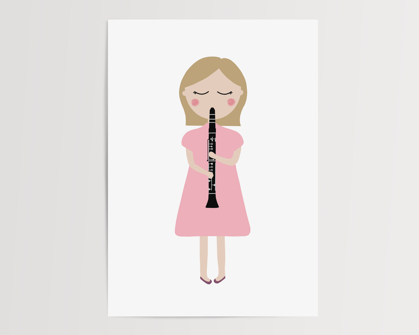 Clarinet Music Poster by Jollie Bluebear