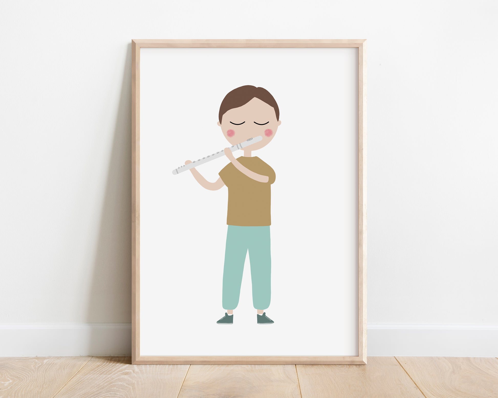 Flute Player Art Print by Jollie Bluebear