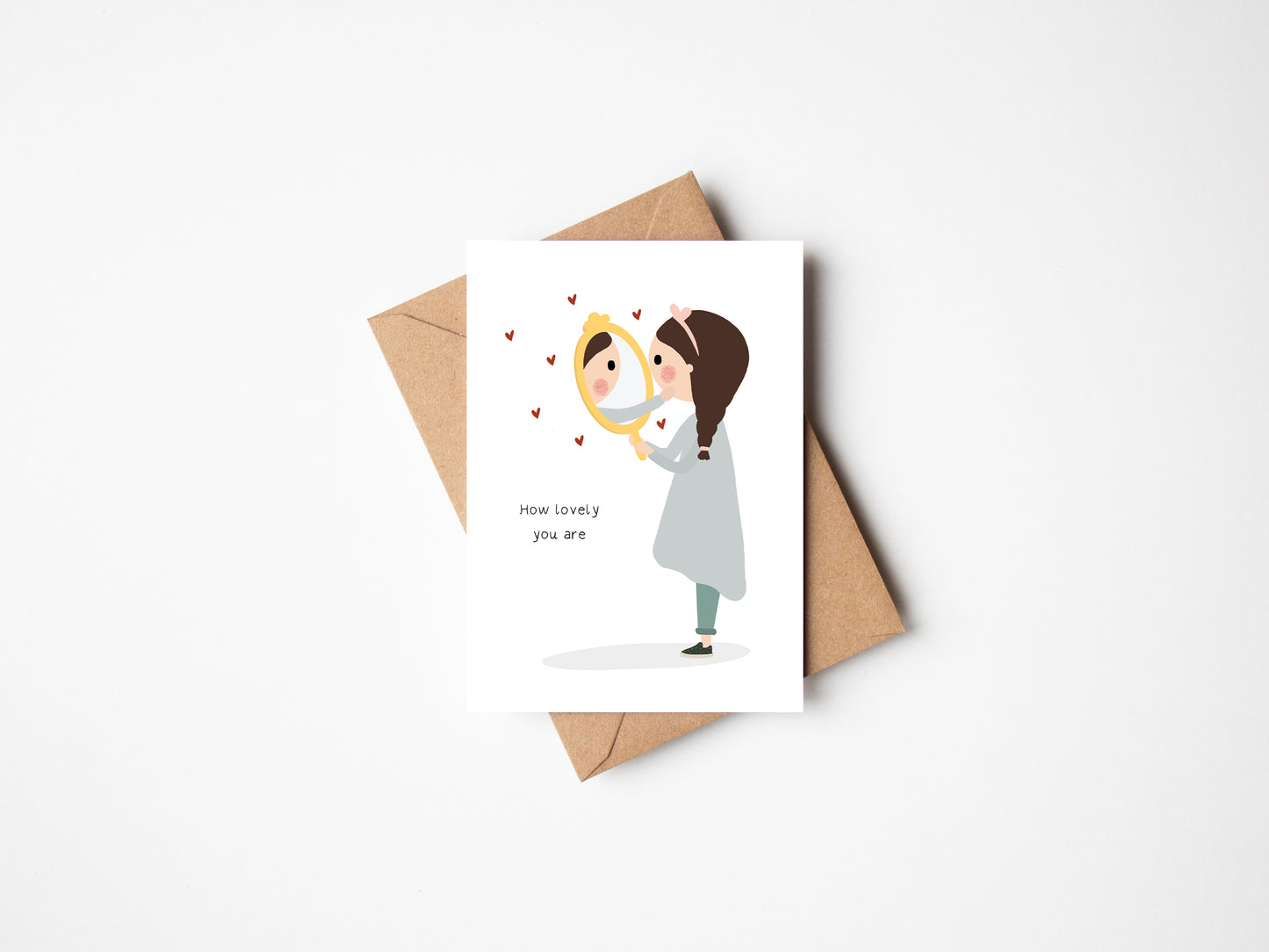 How Lovely You Are Card by Jollie Bluebear