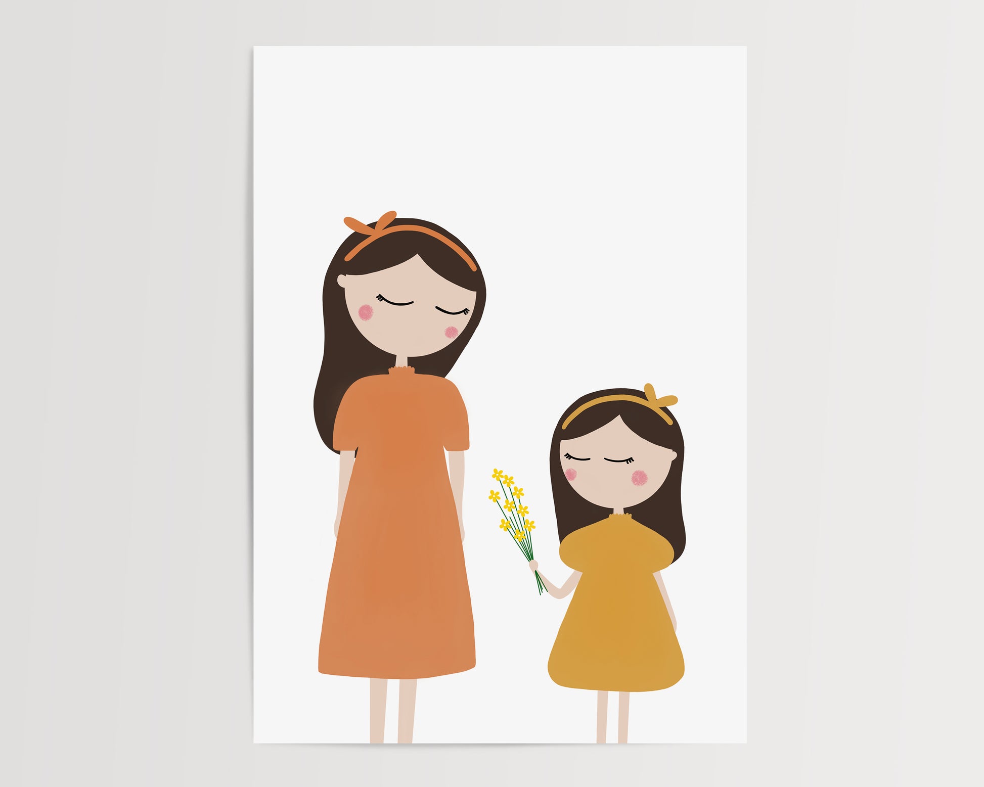 Flowers for Mum Poster for Nursery by Jollie Bluebear
