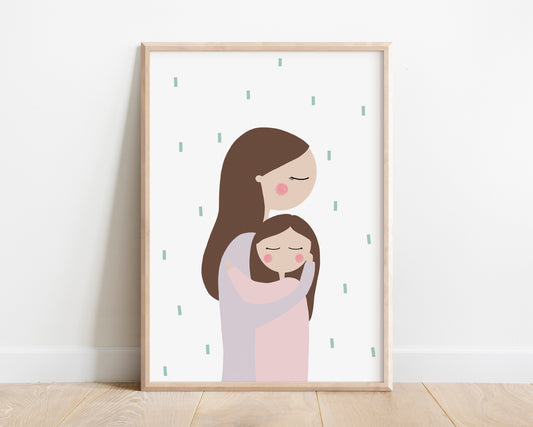Mother And Daughter Poster by Jollie Bluebear