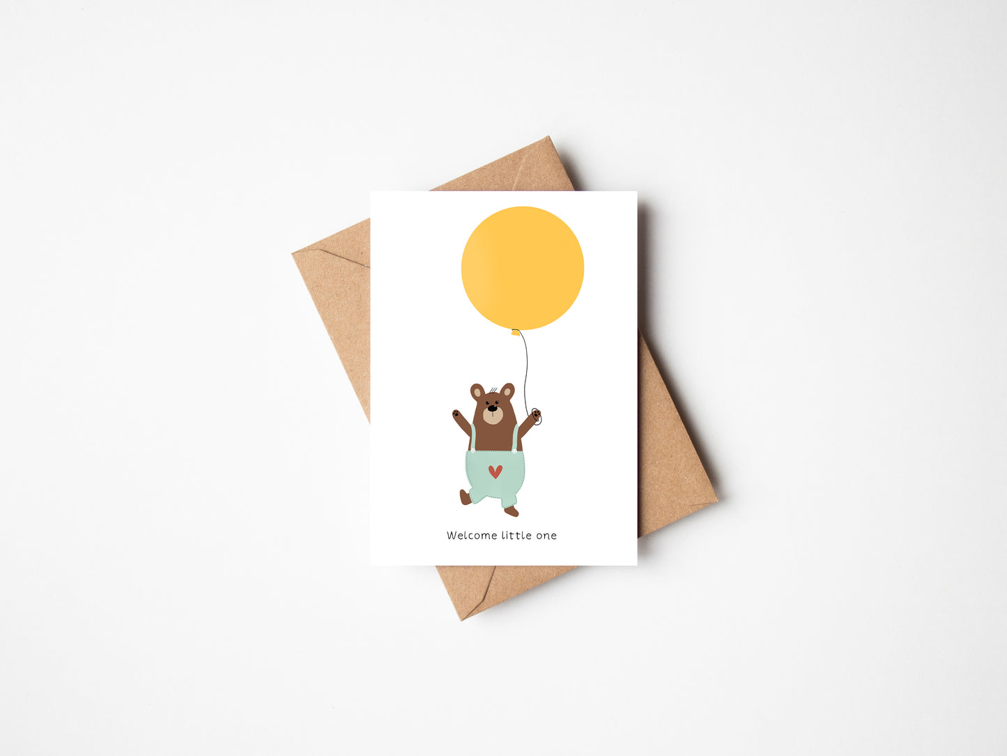 Welcome Little One birth Card  by Jollie Bluebear