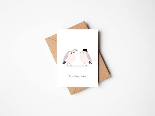 Wedding Card To The Happy Couple by Jollie Bluebear
