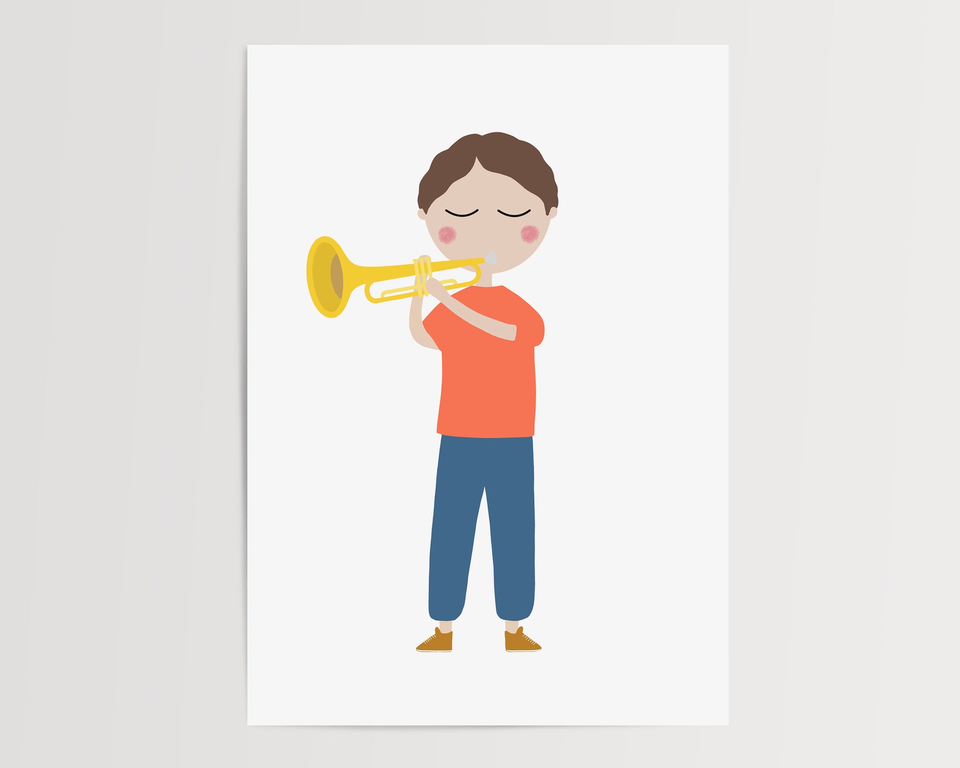 Trumpet Music Poster by Jollie Bluebear