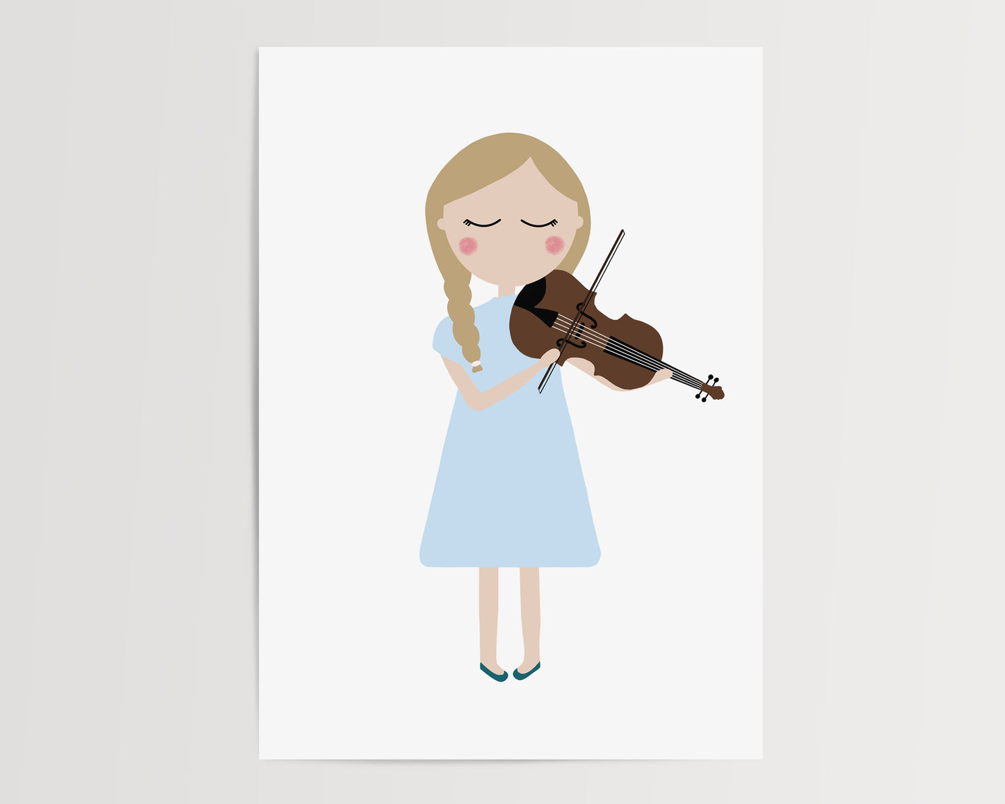 Viola Music Poster by Jollie Bluebear