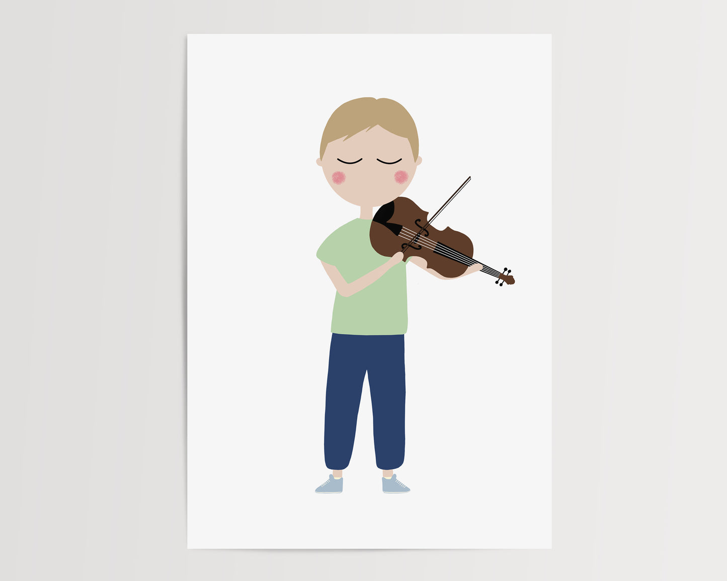 Violin Music Poster by Jollie Bluebear
