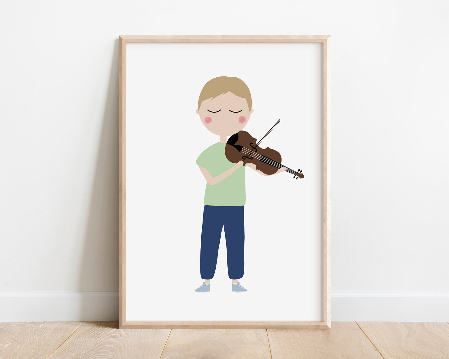 Violin Player Art Print by Jollie Bluebear