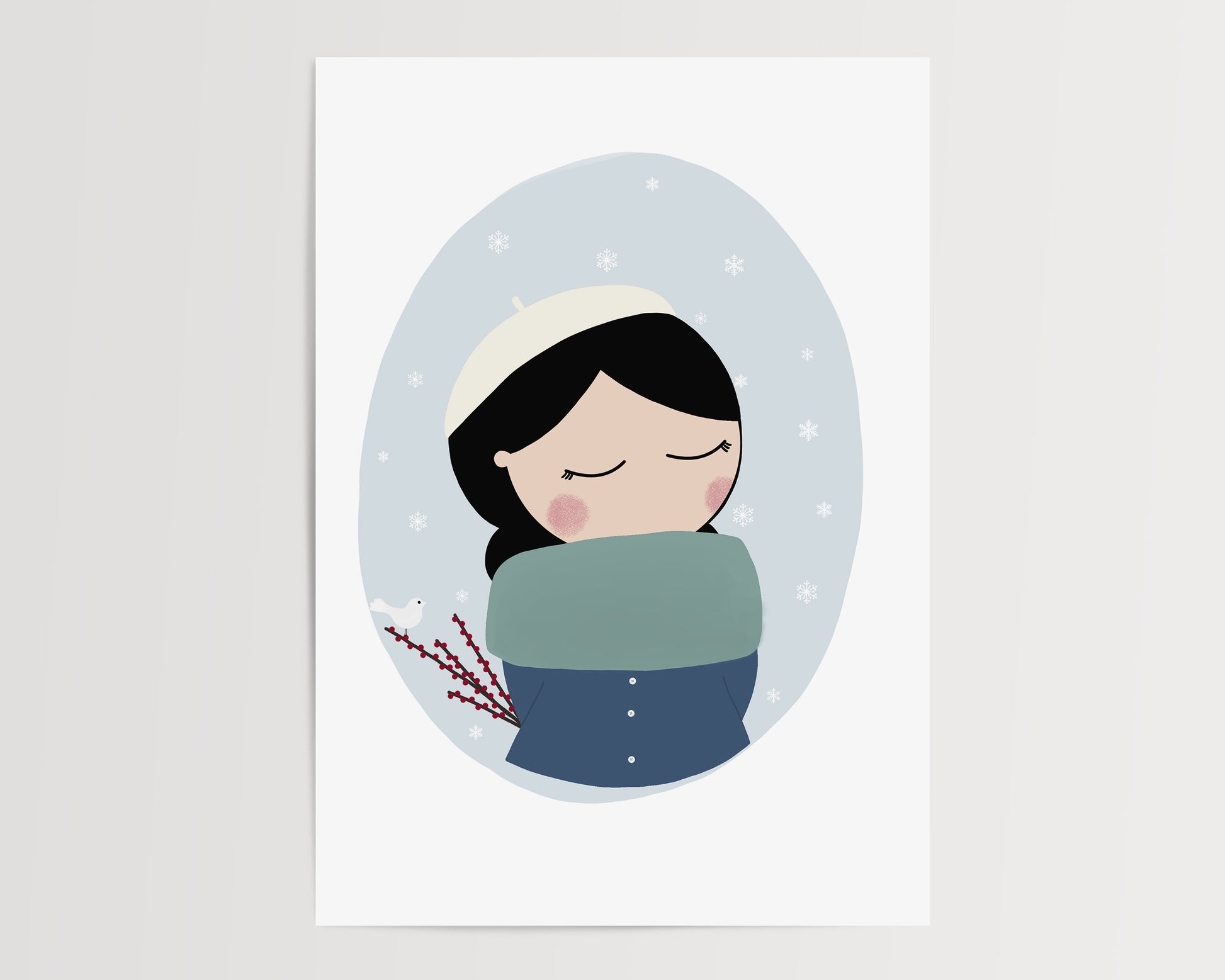 Little Miss Winter Poster by Jollie Bluebear